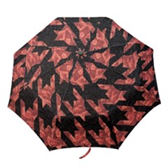 Fabric Pattern Dogstooth Folding Umbrellas