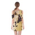 Anubis The Egyptian God Pattern Shoulder Cutout One Piece Dress View2