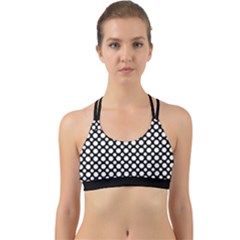 Dot Dots Dotted 2 Black Black Back Web Sports Bra