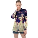 Retro Girl Long Sleeve Satin Shirt View1