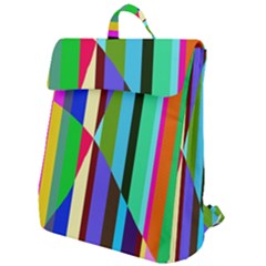 Stripes Interrupted Flap Top Backpack by bloomingvinedesign