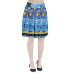 Painting Illustrations Vincent Van Gogh Pleated Skirt