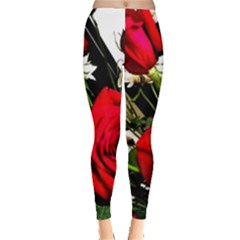 Roses 1 1 Leggings  by bestdesignintheworld