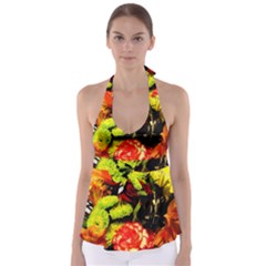 Flowers 1 1 Babydoll Tankini Top by bestdesignintheworld