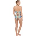 Pattern Scallop Top Cut Out Swimsuit View2