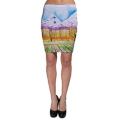 Mendoza Argentina Field Nature Bodycon Skirt