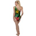 Tropical Greens To One Side Swimsuit View2