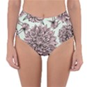 Flowers Reversible High-Waist Bikini Bottoms View3