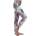 Flowers Kids  Lightweight Velour Classic Yoga Leggings View3