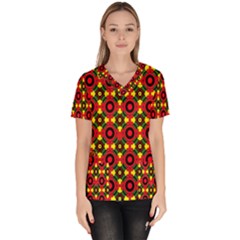 Abstract 44 Women s V-neck Scrub Top