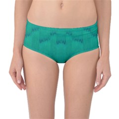 Love To One Color To Love Green Mid-waist Bikini Bottoms by pepitasart