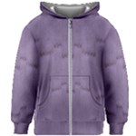 Love To One Color To Love Purple Kids  Zipper Hoodie Without Drawstring