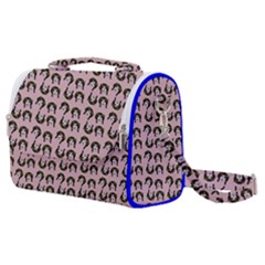 Retro Girl Daisy Chain Pattern Light Pink Satchel Shoulder Bag by snowwhitegirl