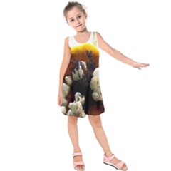 Tulips 1 2 Kids  Sleeveless Dress by bestdesignintheworld