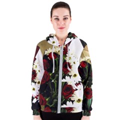 Roses 1 2 Women s Zipper Hoodie