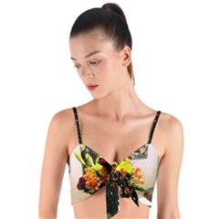 July 1 2 Woven Tie Front Bralet