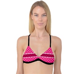 Polka Dots Two Times 2 Black Reversible Tri Bikini Top