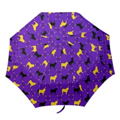 Elegant Pugs Folding Umbrellas