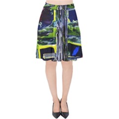 Between Two Moons 7 Velvet High Waist Skirt