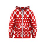 Polka Dots Two Times 9 Kids  Zipper Hoodie