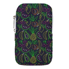 Neon Fruit Seamless Pattern Waist Pouch (large) by Vaneshart