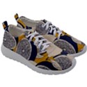 Blue And Ochre Mens Athletic Shoes View3