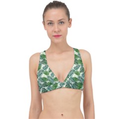 Leaves Tropical Wallpaper Foliage Classic Banded Bikini Top