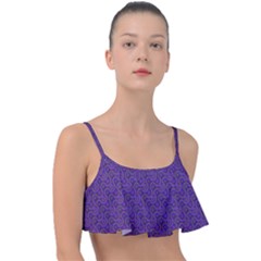 Iris Retrowheel Frill Bikini Top