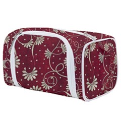 Floral Pattern Background Toiletries Pouch