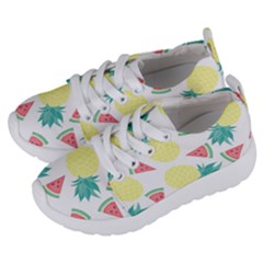 Vector Seamless Pattern With Pineapples Kids  Lightweight Sports Shoes by Vaneshart