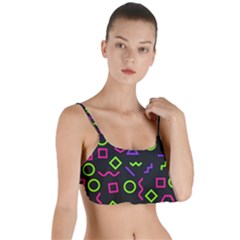 Geometric Seamless Pattern Layered Top Bikini Top 