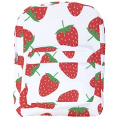 Seamless Pattern Fresh Strawberry Full Print Backpack by Vaneshart