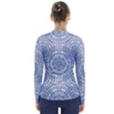 Boho Pattern Style Graphic Vector V-Neck Long Sleeve Top View2