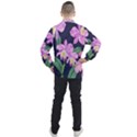 Vector Hand Drawn Orchid Flower Pattern Men s Half Zip Pullover View2