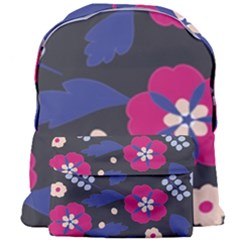 Vector Seamless Flower And Leaves Pattern Giant Full Print Backpack by Sobalvarro