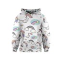 Cute Unicorns With Magical Elements Vector Kids  Pullover Hoodie View1