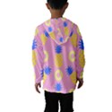 Pop Art Pineapple Seamless Pattern Vector Kids  Hooded Windbreaker View2