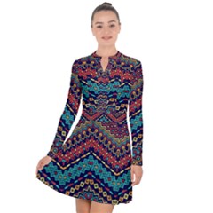 Ethnic  Long Sleeve Panel Dress by Sobalvarro