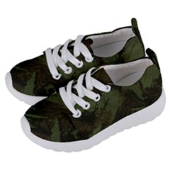 Camouflage Brush Strokes Background Kids  Lightweight Sports Shoes by Vaneshart