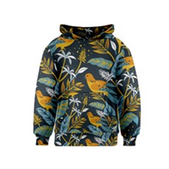 Birds Nature Design Kids  Pullover Hoodie by Vaneshart