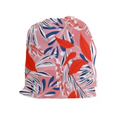 Tropical Seamless Pattern With Colorful Leaves Plants Drawstring Pouch (xl) by Vaneshart