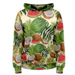 Tropical Pattern Background Women s Pullover Hoodie