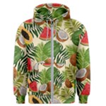 Tropical Pattern Background Men s Zipper Hoodie