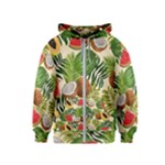 Tropical Pattern Background Kids  Zipper Hoodie