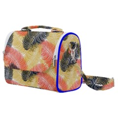 Tropical Seamless Pattern With Exotic Palm Leaves Satchel Shoulder Bag by Vaneshart