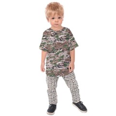 Fabric Camo Protective Kids  Raglan Tee