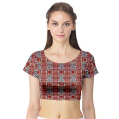 Nr 10 Short Sleeve Crop Top by ArtworkByPatrick