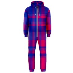 Bisexual Plaid Hooded Jumpsuit (men)  by NanaLeonti