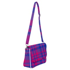 Bisexualplaid Shoulder Bag With Back Zipper by NanaLeonti
