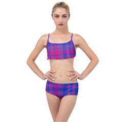 Bisexualplaid Layered Top Bikini Set by NanaLeonti